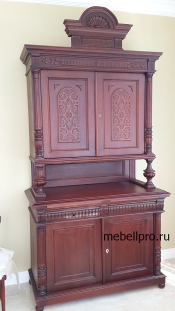 Фото шкафа буфета после реставрации